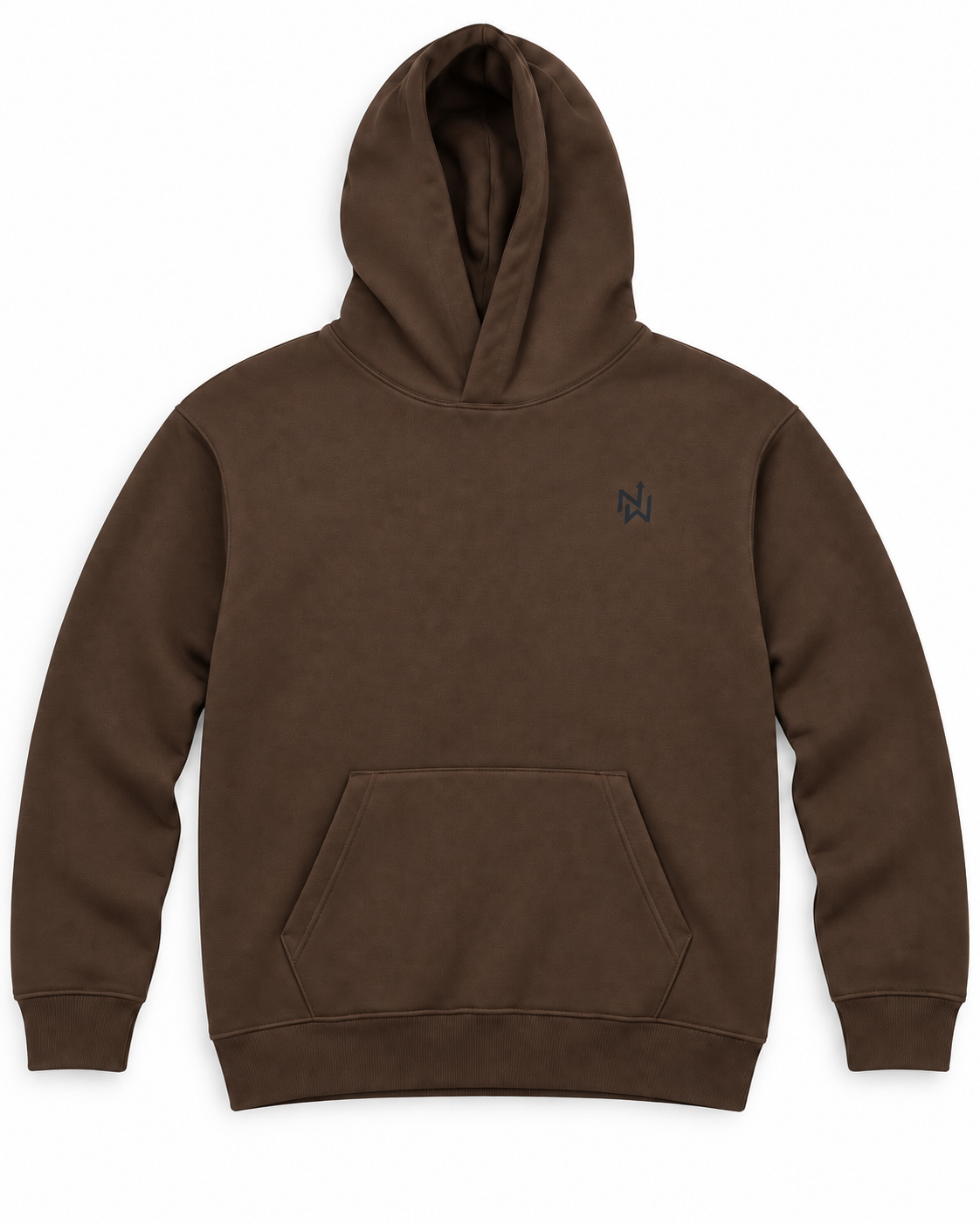 NORTHWAFANDZ brown hoodie front