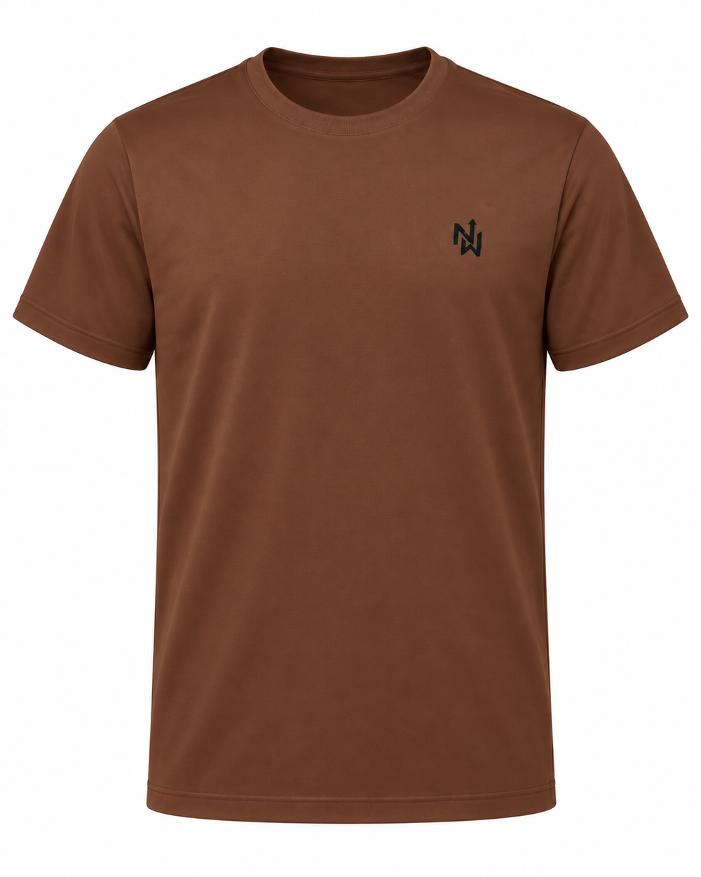 NORTHWAFANDZ brown performance T-shirt front