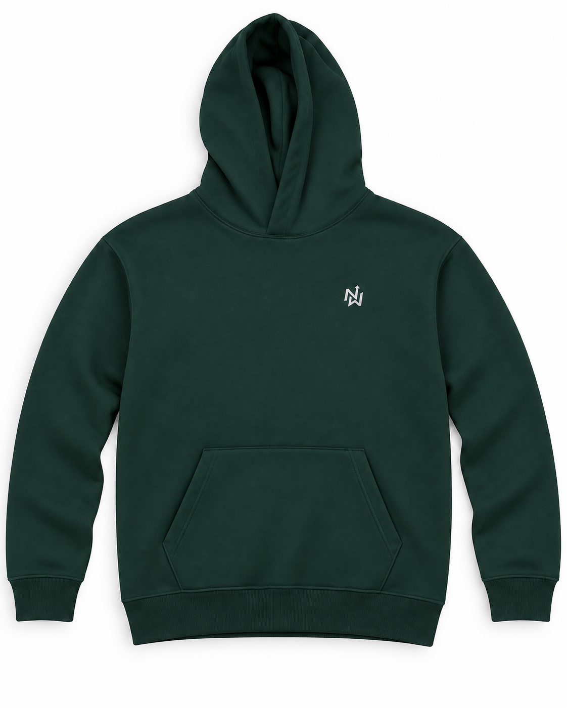 NORTHWAFANDZ dark green hoodie front