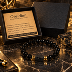 NORTHWAFANDZ Obsidian bracelet lifestyle still life