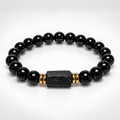 NORTHWAFANDZ Obsidian bracelet on white background