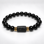 NORTHWAFANDZ Obsidian bracelet on white background