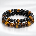 NORTHWAFANDZ Tiger Eye Stack bracelet set