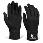 AI-retouched studio preview of black NW gloves, front and palm views. See original photos for actual grip detail.